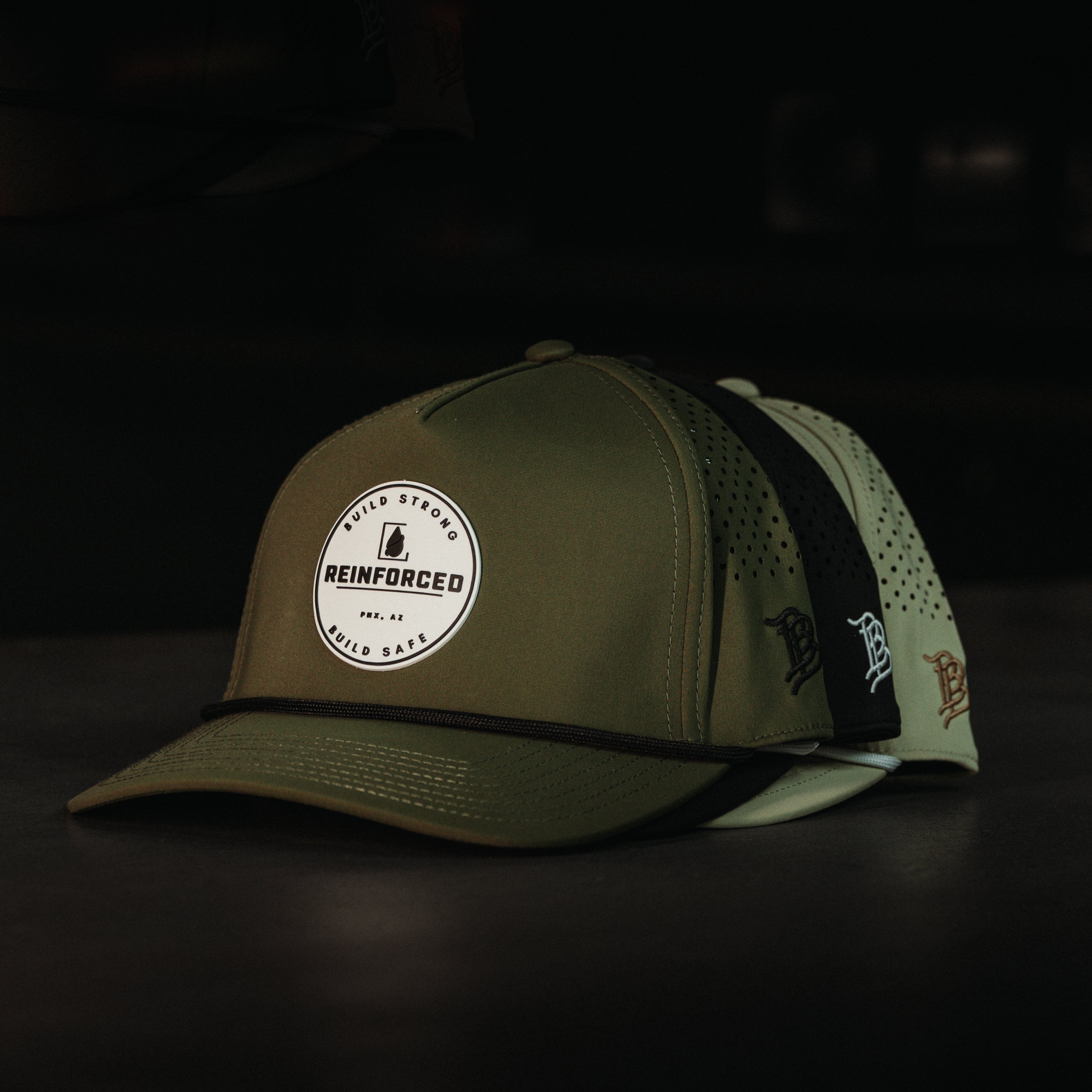 Reinforced Curved 5 Panel Rope Hat
