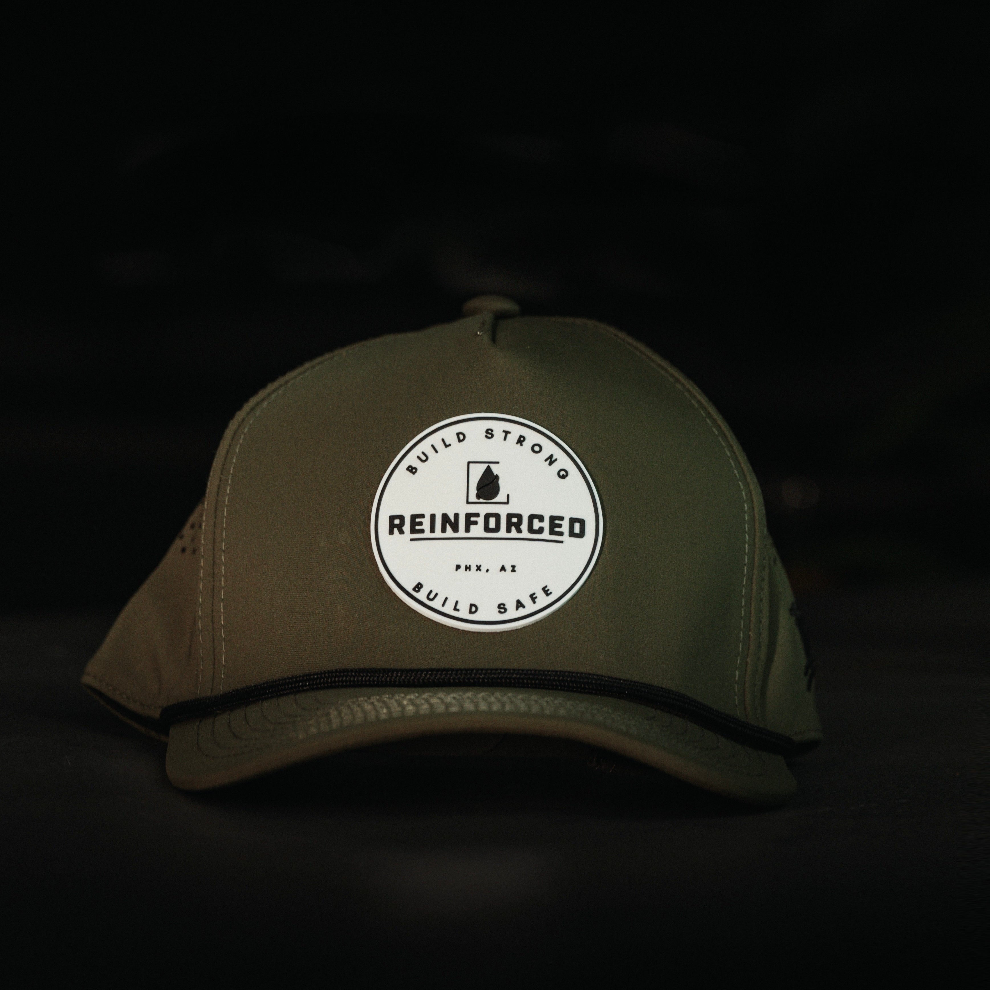 Reinforced Curved 5 Panel Rope Hat